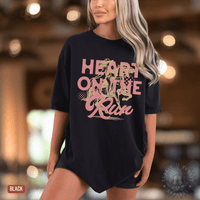 Thumbnail for A Heart on the Run Cowgirl Tee - Sunlit Funlit | Graphic Tees for Country Concert Addicts