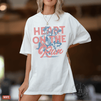 Thumbnail for A Heart on the Run Cowgirl Tee - Sunlit Funlit | Graphic Tees for Country Concert Addicts