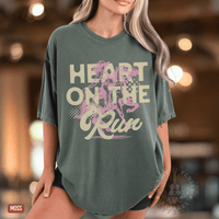 Thumbnail for A Heart on the Run Cowgirl Tee - Sunlit Funlit | Graphic Tees for Country Concert Addicts