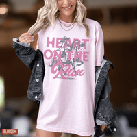 Thumbnail for A Heart on the Run Cowgirl Tee - Sunlit Funlit | Graphic Tees for Country Concert Addicts