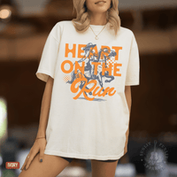 Thumbnail for A Heart on the Run Cowgirl Tee - Sunlit Funlit | Graphic Tees for Country Concert Addicts