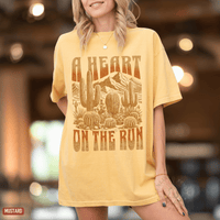 Thumbnail for A Heart on the Run Desert Comfort Colors Tee - Sunlit Funlit | Graphic Tees for Country Concert Addicts