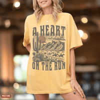 Thumbnail for A Heart on the Run Desert Moon Tee - Sunlit Funlit | Graphic Tees for Country Concert Addicts