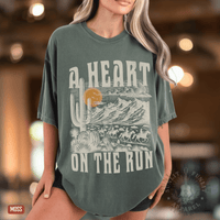 Thumbnail for A Heart on the Run Desert Moon Tee - Sunlit Funlit | Graphic Tees for Country Concert Addicts