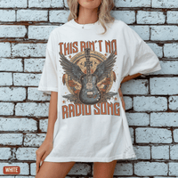 Thumbnail for Ain't No Radio Song Bro Country Graphic Band Tee - Sunlit Funlit | Graphic Tees for Country Concert Addicts