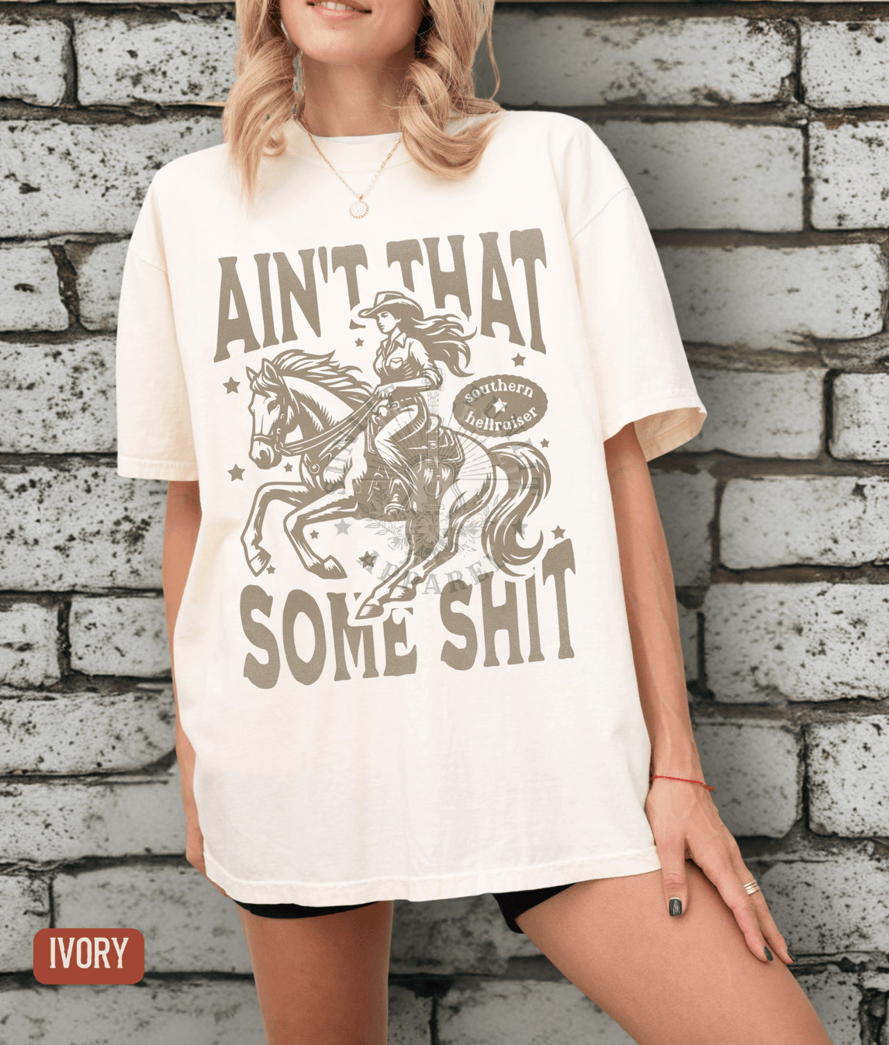 Ain't That Some Sh*t Southern Hellraiser Tee - Sunlit Funlit | Graphic Tees for Country Concert Addicts