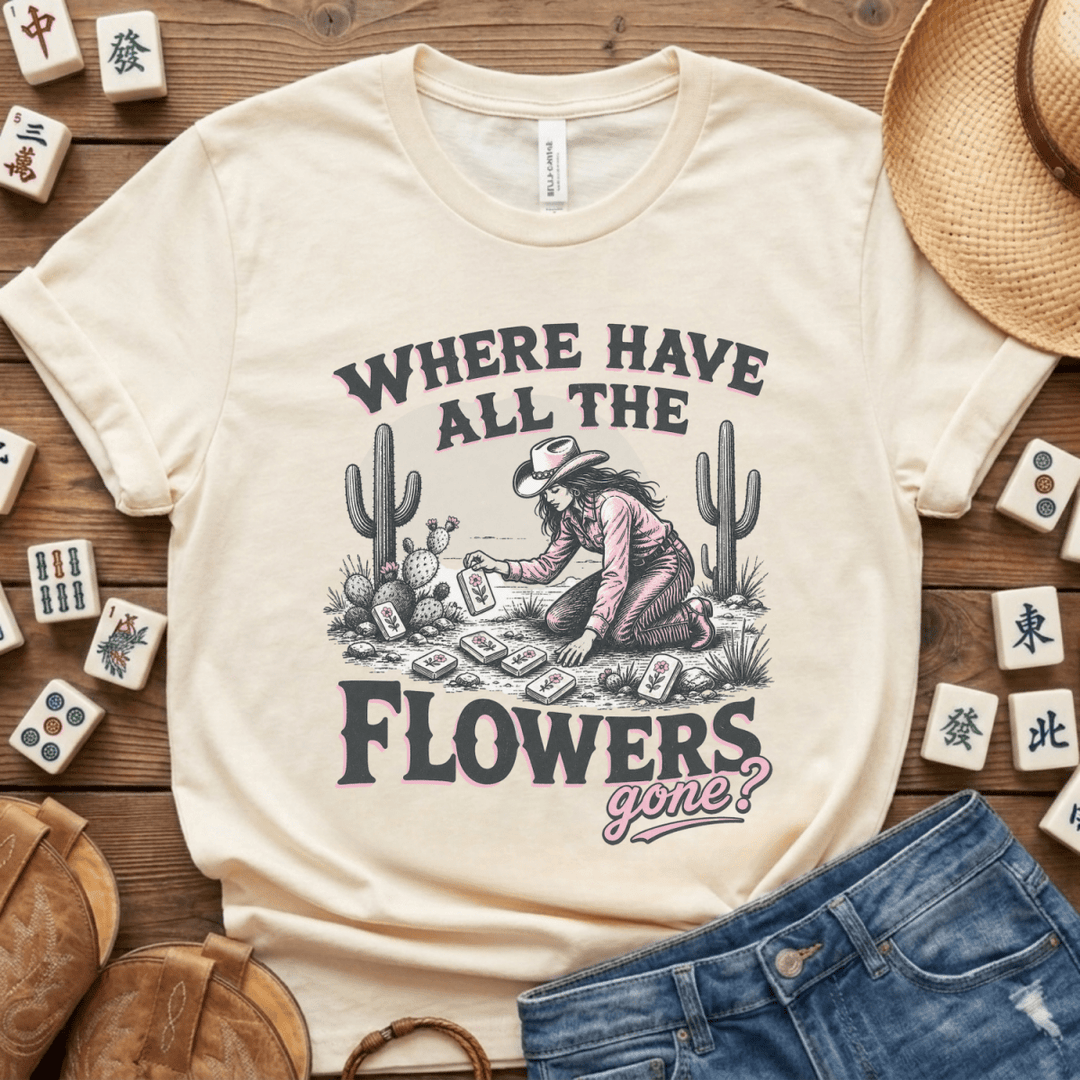 All the Flowers Mahjong Lightweight Tee