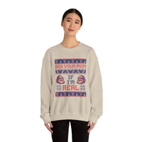 Thumbnail for Ask Your Mom If I'm Real Funny Christmas Sweater - Sunlit Funlit Country Music Tees