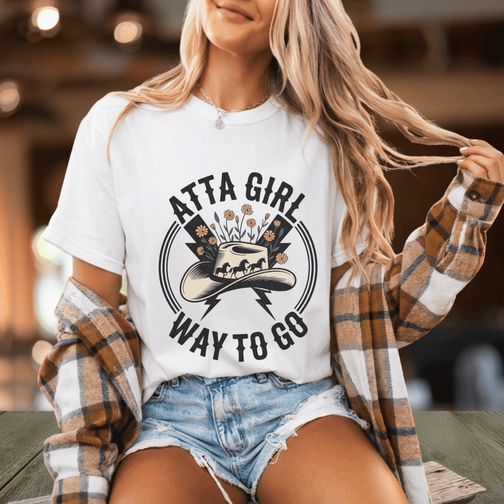 Atta Girl Way To Go Country Concert Tee - Sunlit Funlit Country Concert Tees