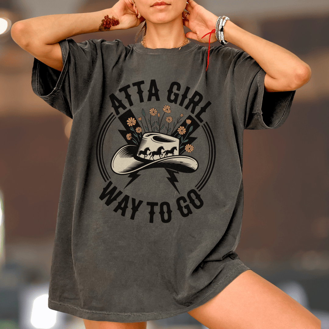 Atta Girl Way To Go Country Concert Tee - Sunlit Funlit Country Concert Tees