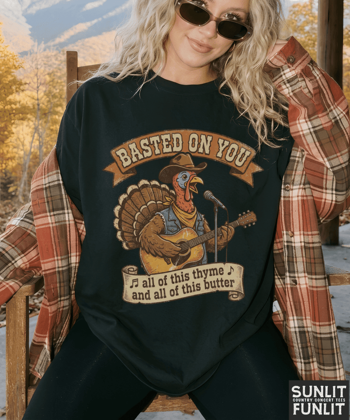 Basted On You Thanksgiving Tee
