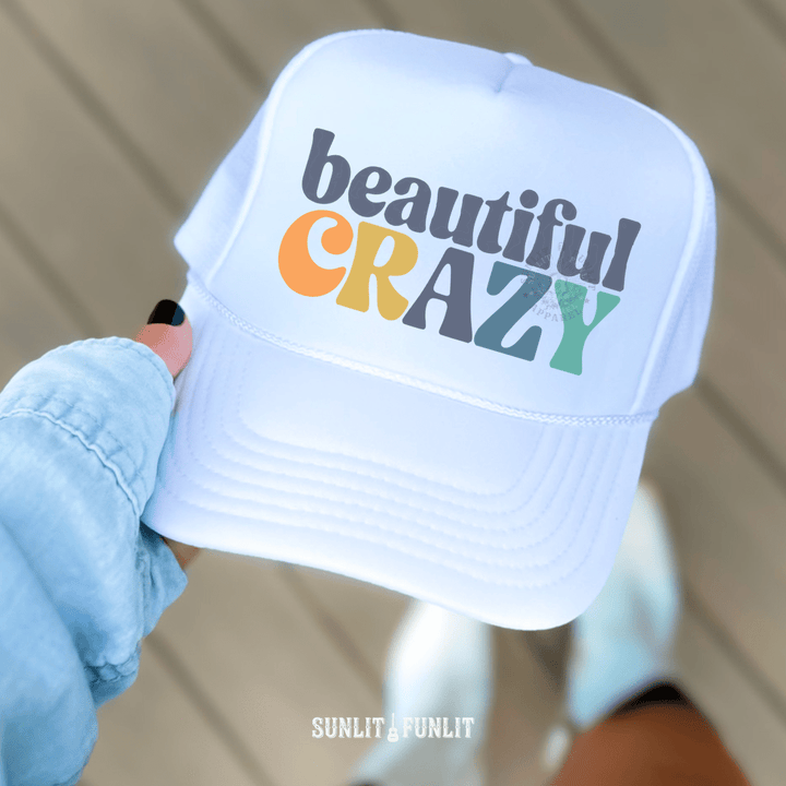 Beautiful Crazy Boho Trucker Hat - Sunlit Funlit | Graphic Tees for Country Concert Addicts