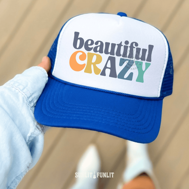 Beautiful Crazy Boho Trucker Hat - Sunlit Funlit | Graphic Tees for Country Concert Addicts