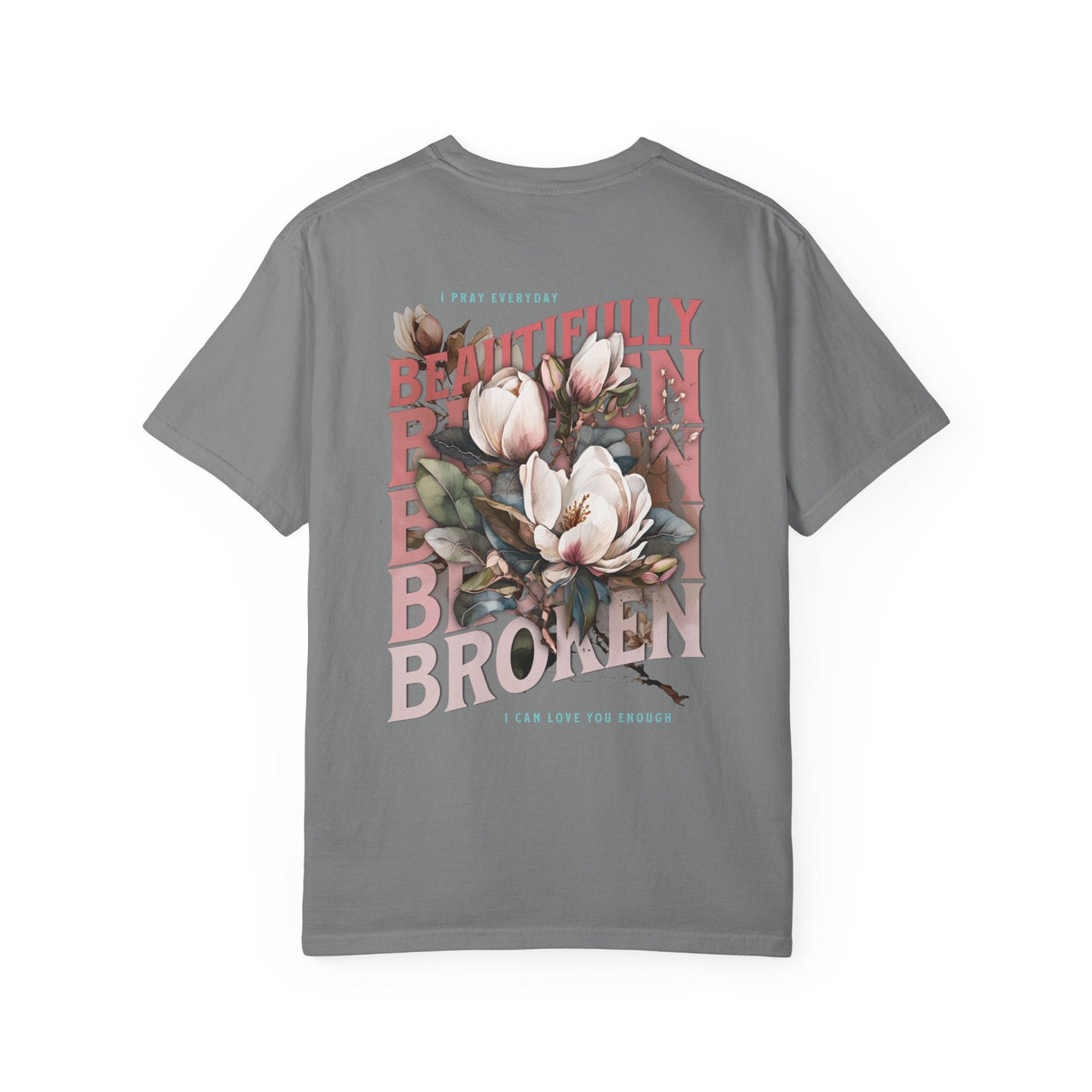 Beautifully Broken 2 - Sided Floral Jelly Fan Tee - Sunlit Funlit | Graphic Tees for Country Concert Addicts