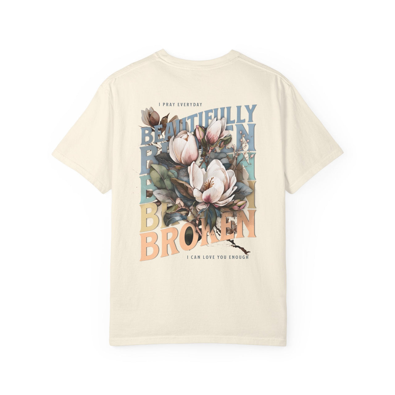 Beautifully Broken 2 - Sided Floral Jelly Fan Tee - Sunlit Funlit | Graphic Tees for Country Concert Addicts