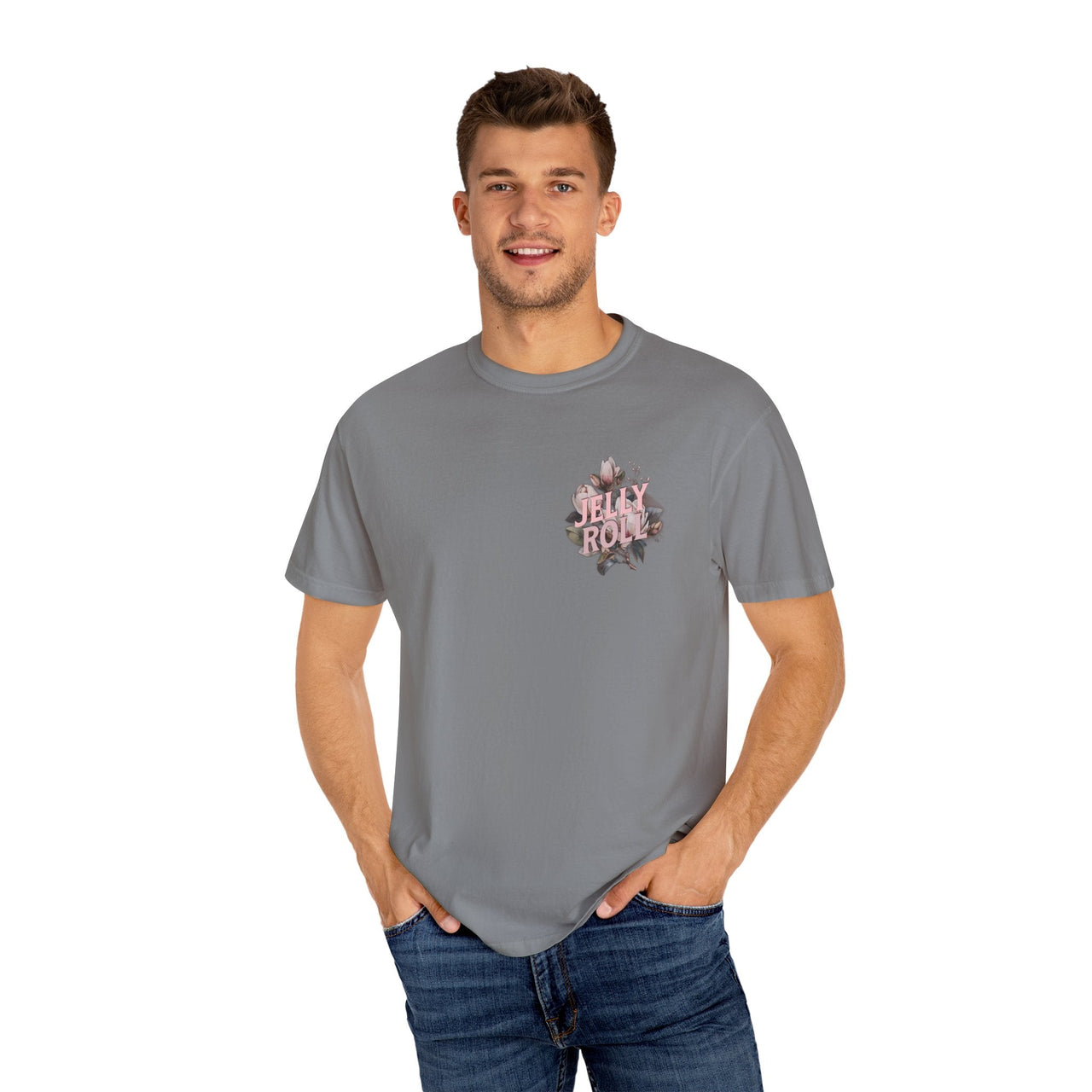 Beautifully Broken 2 - Sided Floral Jelly Fan Tee - Sunlit Funlit | Graphic Tees for Country Concert Addicts
