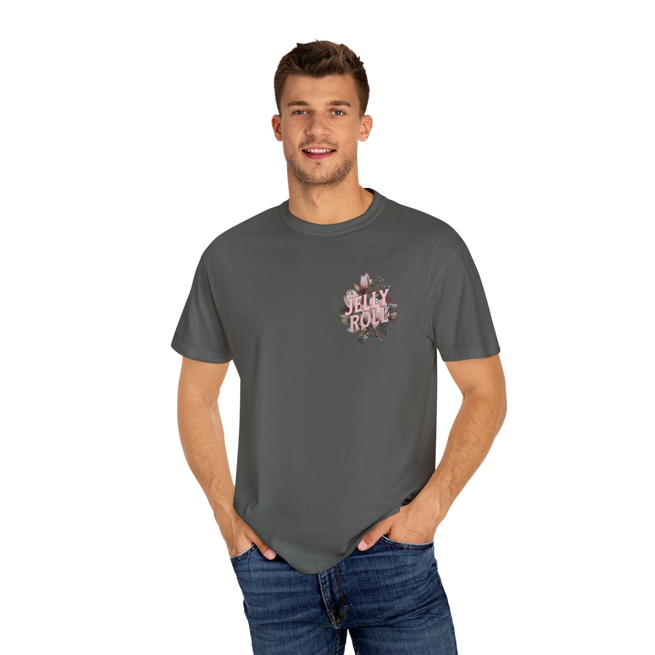 Beautifully Broken 2 - Sided Floral Jelly Fan Tee - Sunlit Funlit | Graphic Tees for Country Concert Addicts