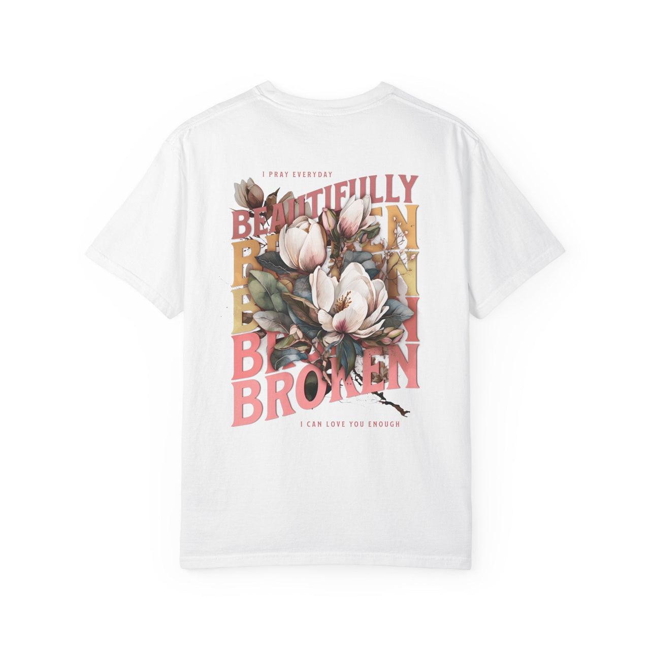 Beautifully Broken 2 - Sided Floral Jelly Fan Tee - Sunlit Funlit | Graphic Tees for Country Concert Addicts