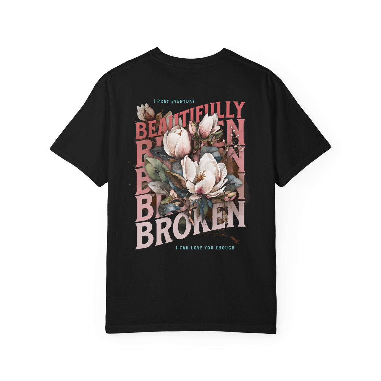 Beautifully Broken 2 - Sided Floral Jelly Fan Tee - Sunlit Funlit | Graphic Tees for Country Concert Addicts