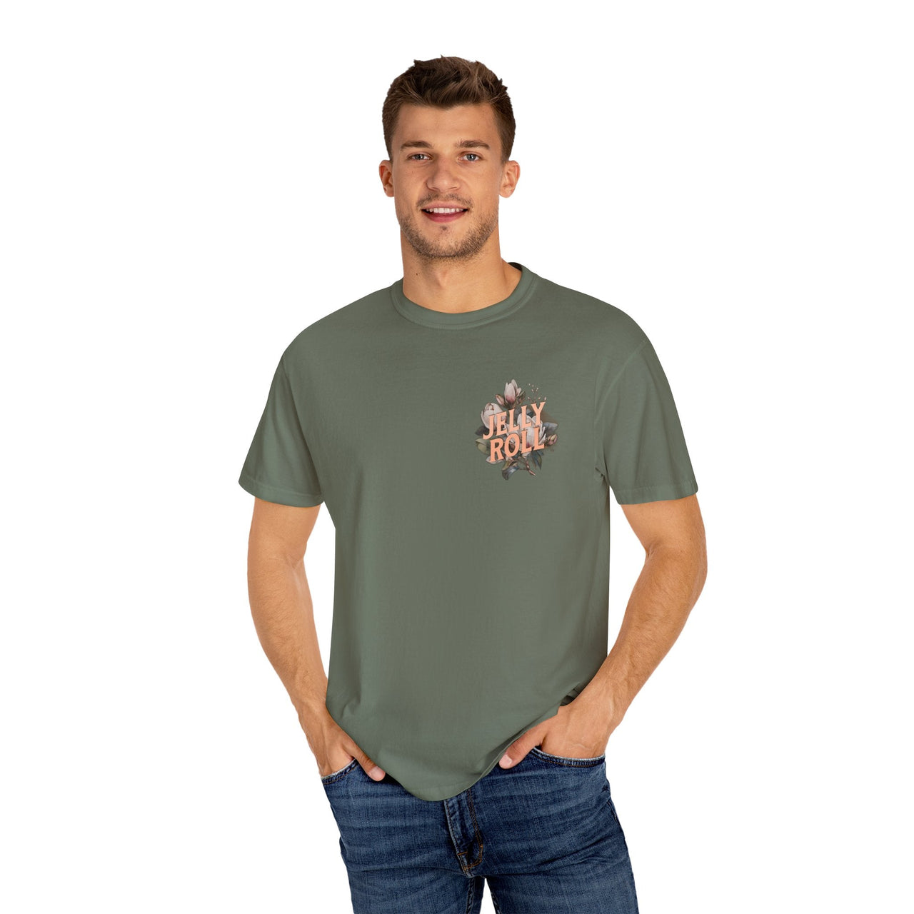 Beautifully Broken 2 - Sided Floral Jelly Fan Tee - Sunlit Funlit | Graphic Tees for Country Concert Addicts