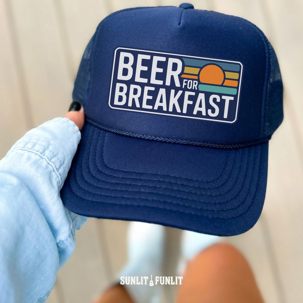 Beer for Breakfast Top Trucker Hat - Sunlit Funlit