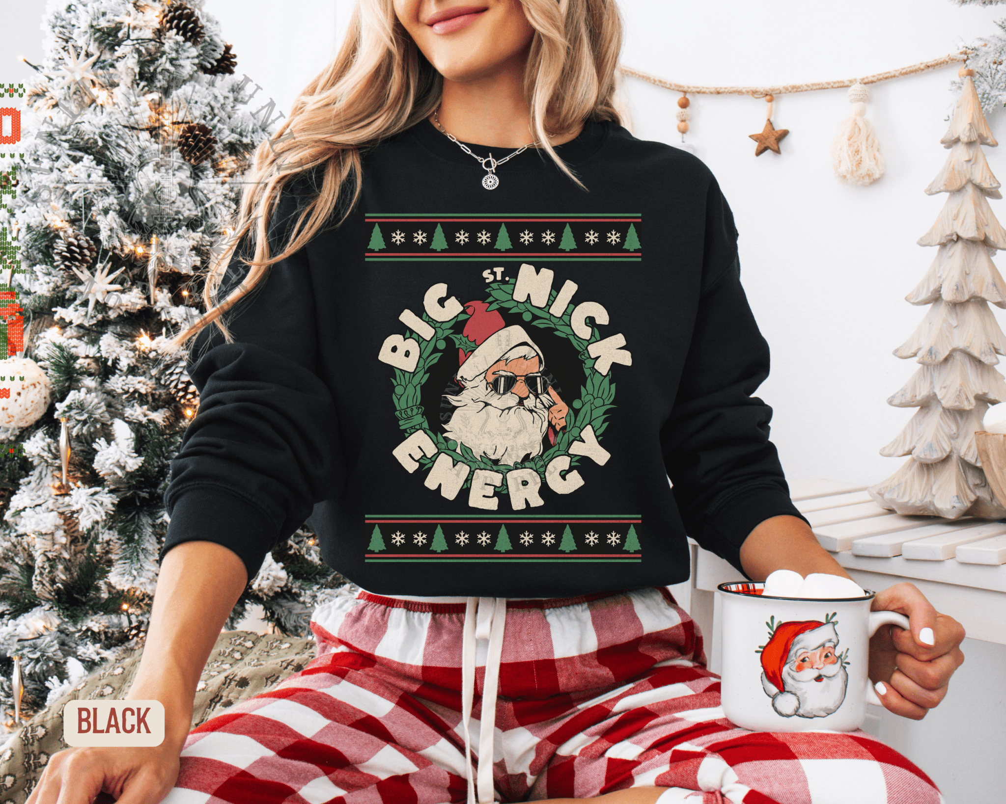Big Nick Energy Funny Christmas Sweater - Sunlit Funlit | Graphic Tees for Country Concert Addicts