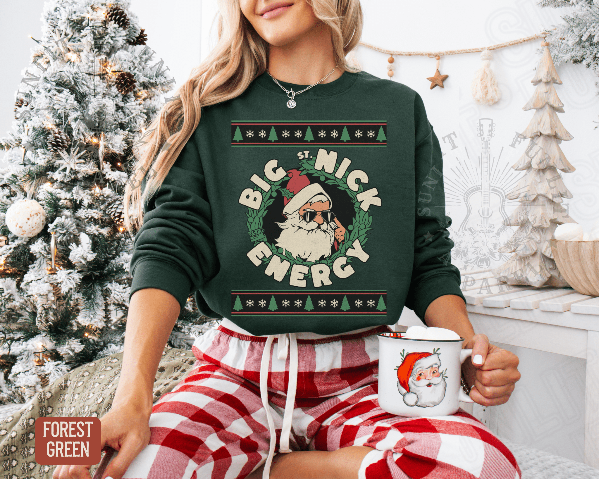 Big Nick Energy Funny Christmas Sweater - Sunlit Funlit | Graphic Tees for Country Concert Addicts
