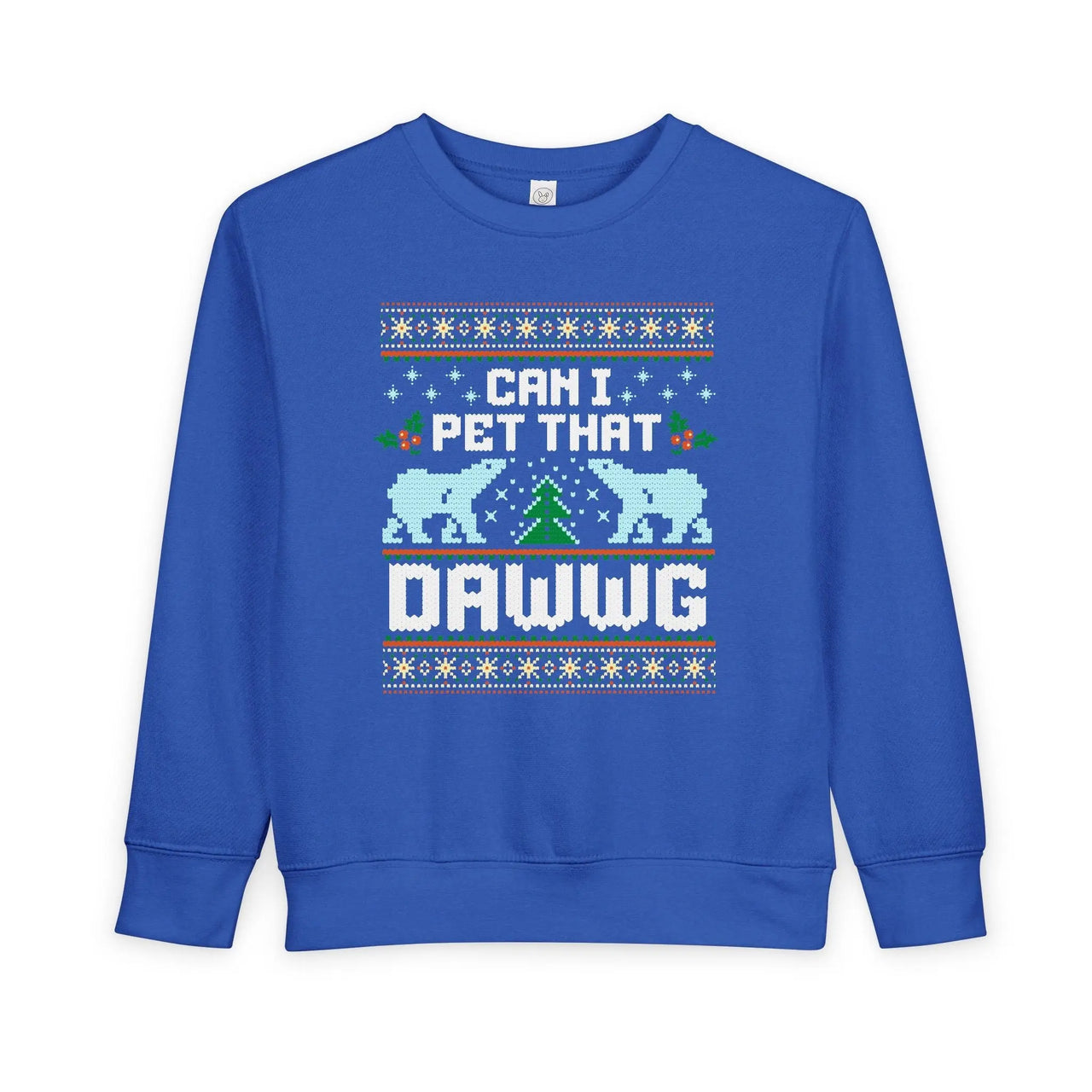 Can I Pet That Dawwg Toddler Christmas Meme Sweater - Sunlit Funlit Country Music Tees
