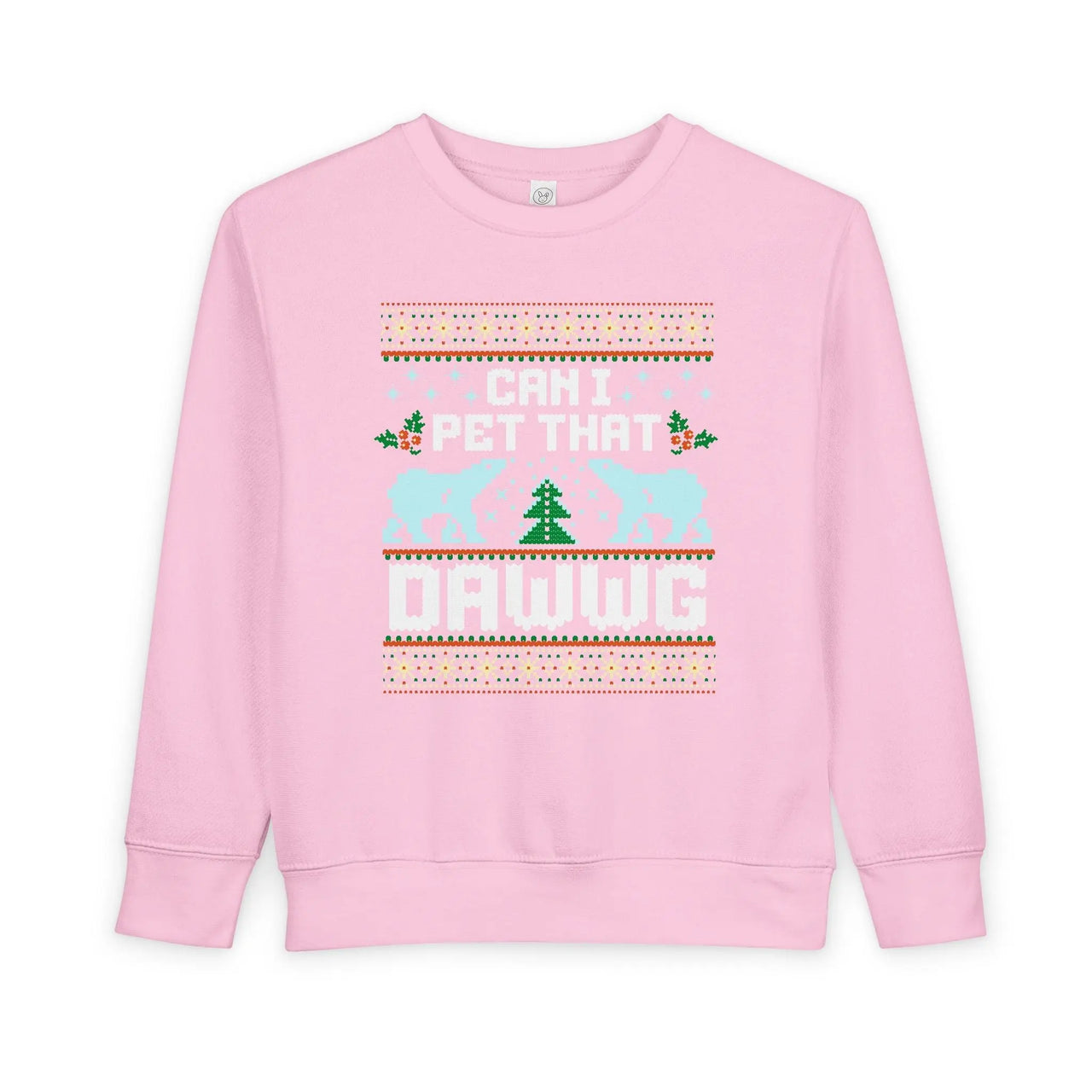 Can I Pet That Dawwg Toddler Christmas Meme Sweater - Sunlit Funlit Country Music Tees