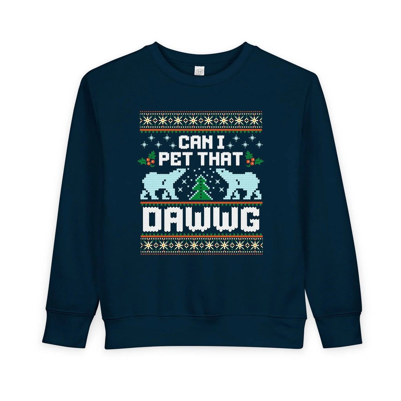 Can I Pet That Dawwg Toddler Christmas Meme Sweater - Sunlit Funlit Country Music Tees