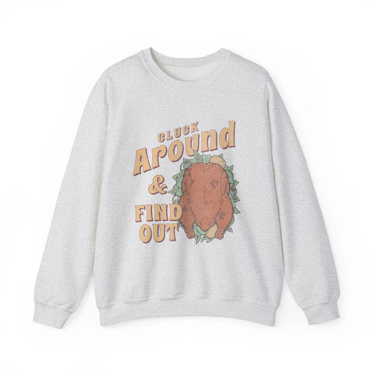 Cluck Around & Find Out Funny Thanksgiving Sweater - Sunlit Funlit Country Music Tees