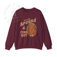 Thumbnail for Cluck Around & Find Out Funny Thanksgiving Sweater - Sunlit Funlit Country Music Tees