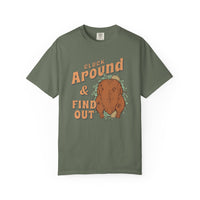 Thumbnail for Cluck Around Thanksgiving Comfort Colors - Sunlit Funlit | Graphic Tees for Country Concerts