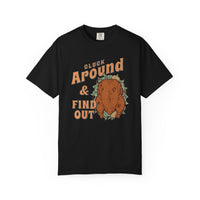 Thumbnail for Cluck Around Thanksgiving Comfort Colors - Sunlit Funlit | Graphic Tees for Country Concerts