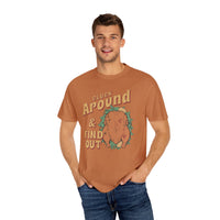 Thumbnail for Cluck Around Thanksgiving Comfort Colors - Sunlit Funlit | Graphic Tees for Country Concerts