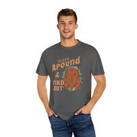 Thumbnail for Cluck Around Thanksgiving Comfort Colors - Sunlit Funlit | Graphic Tees for Country Concerts