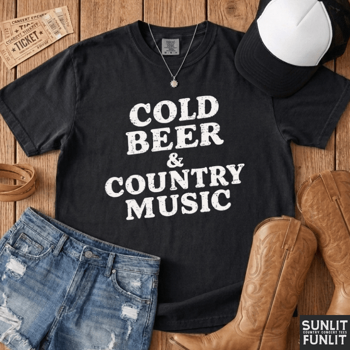 Cold Beer & Country Music T-Shirt