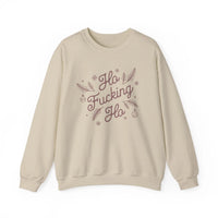 Thumbnail for Comfort Colors Ho F*cking Ho NSFW Funny Christmas Sweater - Sunlit Funlit Country Music Tees