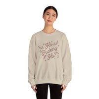 Thumbnail for Comfort Colors Ho F*cking Ho NSFW Funny Christmas Sweater - Sunlit Funlit Country Music Tees