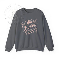 Thumbnail for Comfort Colors Ho F*cking Ho NSFW Funny Christmas Sweater - Sunlit Funlit Country Music Tees