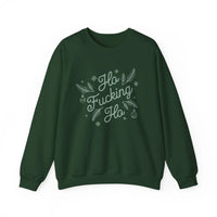 Thumbnail for Comfort Colors Ho F*cking Ho NSFW Funny Christmas Sweater - Sunlit Funlit Country Music Tees