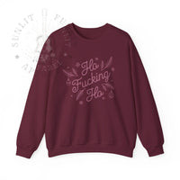 Thumbnail for Comfort Colors Ho F*cking Ho NSFW Funny Christmas Sweater - Sunlit Funlit Country Music Tees