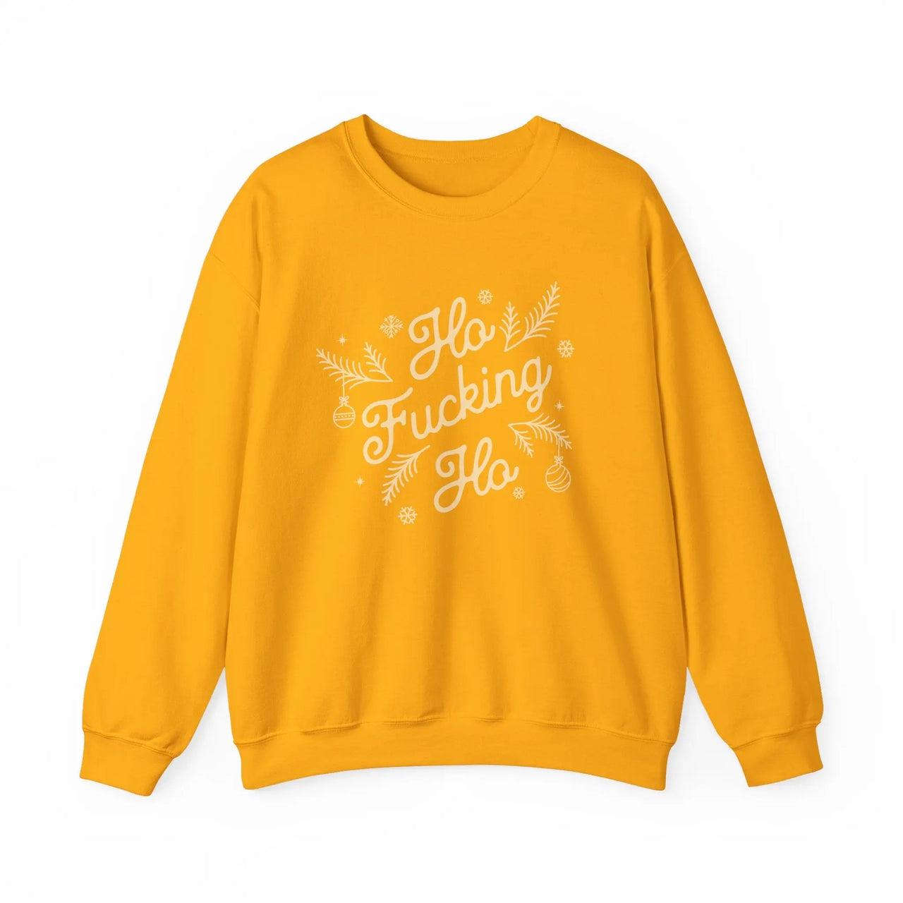 Comfort Colors Ho F*cking Ho NSFW Funny Christmas Sweater - Sunlit Funlit Country Music Tees