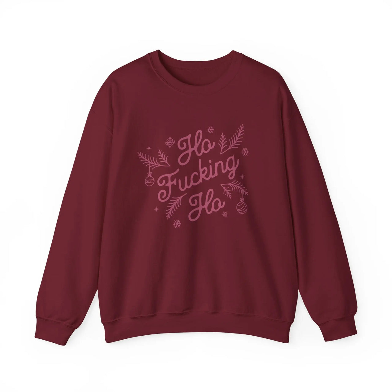 Comfort Colors Ho F*cking Ho NSFW Funny Christmas Sweater - Sunlit Funlit Country Music Tees