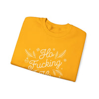 Thumbnail for Comfort Colors Ho F*cking Ho NSFW Funny Christmas Sweater - Sunlit Funlit Country Music Tees