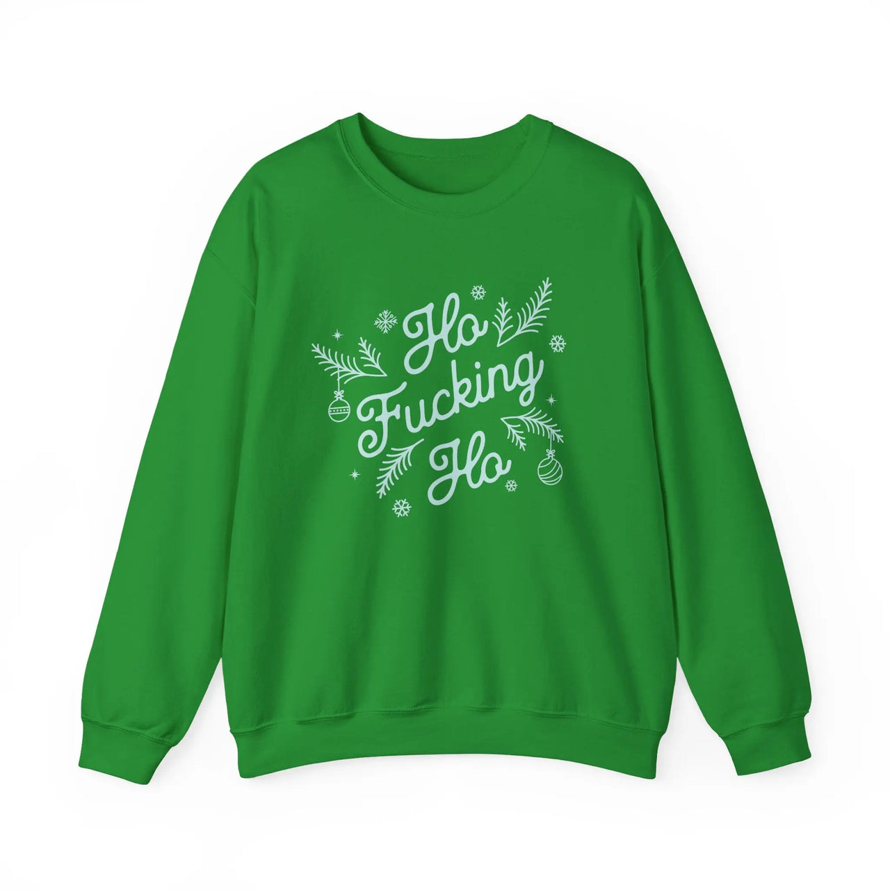 Comfort Colors Ho F*cking Ho NSFW Funny Christmas Sweater - Sunlit Funlit Country Music Tees