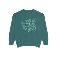 Thumbnail for Comfort Colors Ho Fcking Ho NSFW Funny Christmas Sweater - Sunlit Funlit Country Music Tees