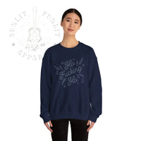 Thumbnail for Comfort Colors Ho F*cking Ho NSFW Funny Christmas Sweater - Sunlit Funlit Country Music Tees