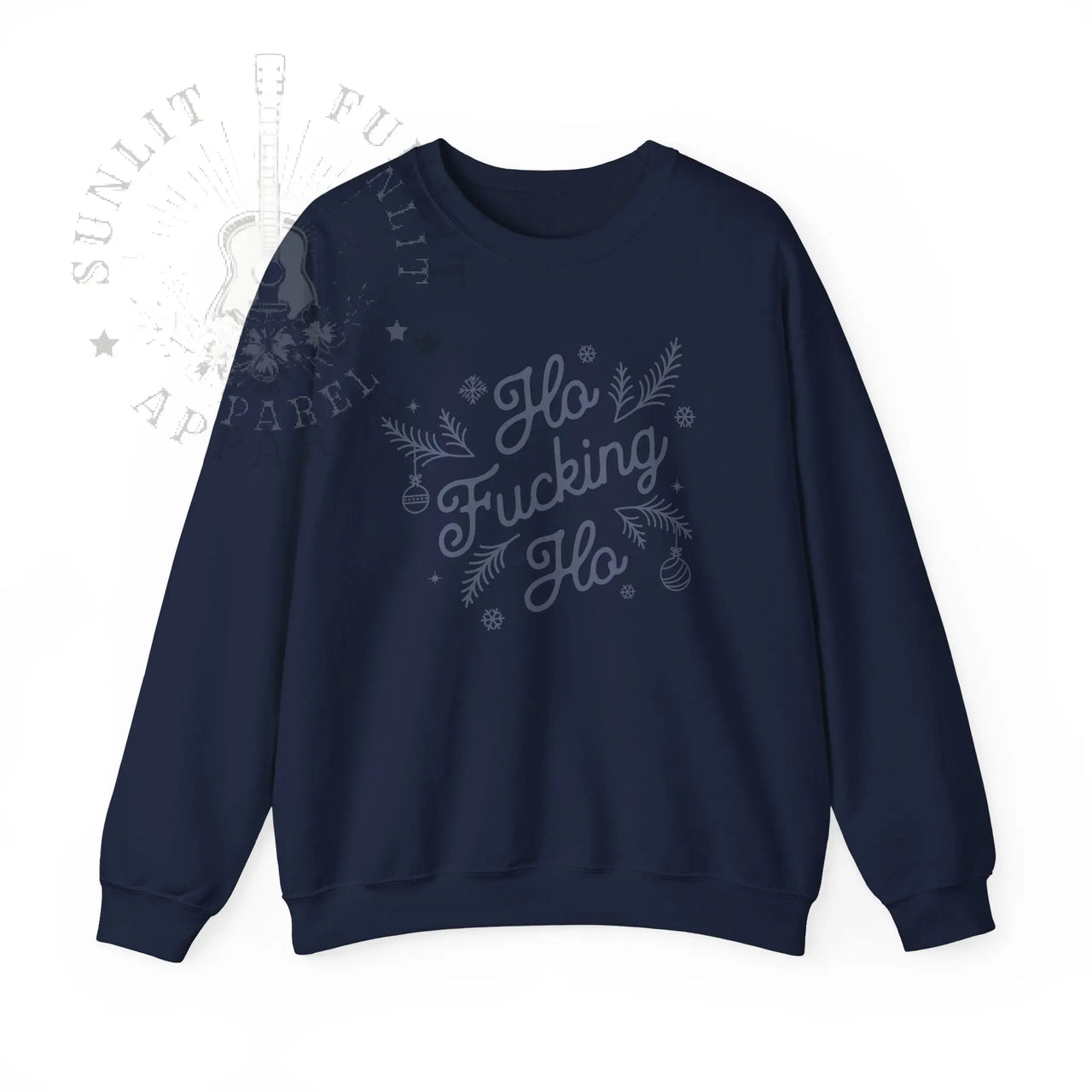 Comfort Colors Ho F*cking Ho NSFW Funny Christmas Sweater - Sunlit Funlit Country Music Tees