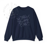 Thumbnail for Comfort Colors Ho F*cking Ho NSFW Funny Christmas Sweater - Sunlit Funlit Country Music Tees